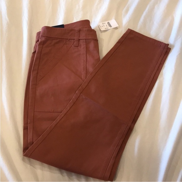 J Crew Coral High Rise Skinny Pants - Picture 4 of 6